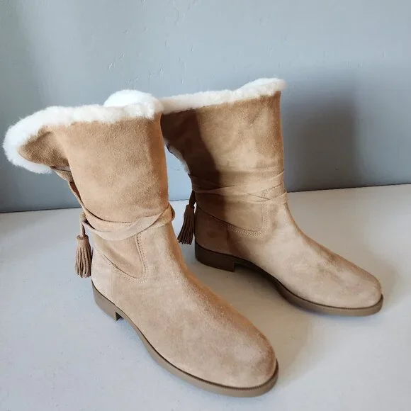 Larroude Suede Bootie "NEW" - Picture 11 of 16